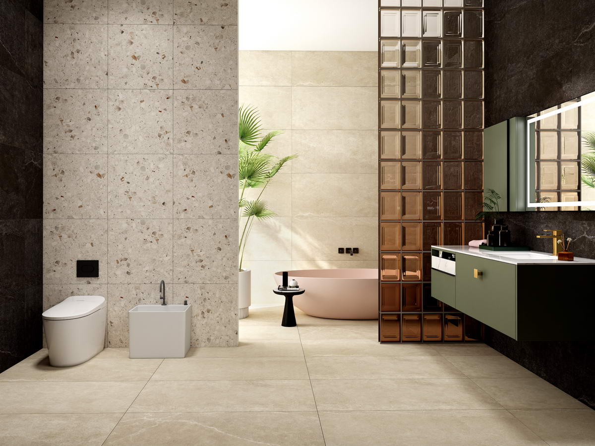 VOGUE STONE SAND+TERRAZZO NOUGAT